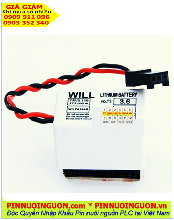 WILL WILPA1448 TRV5339 273 000A; Pin nuôi nguồn WILL WILPA1448 TRV5339 273 000A lithium